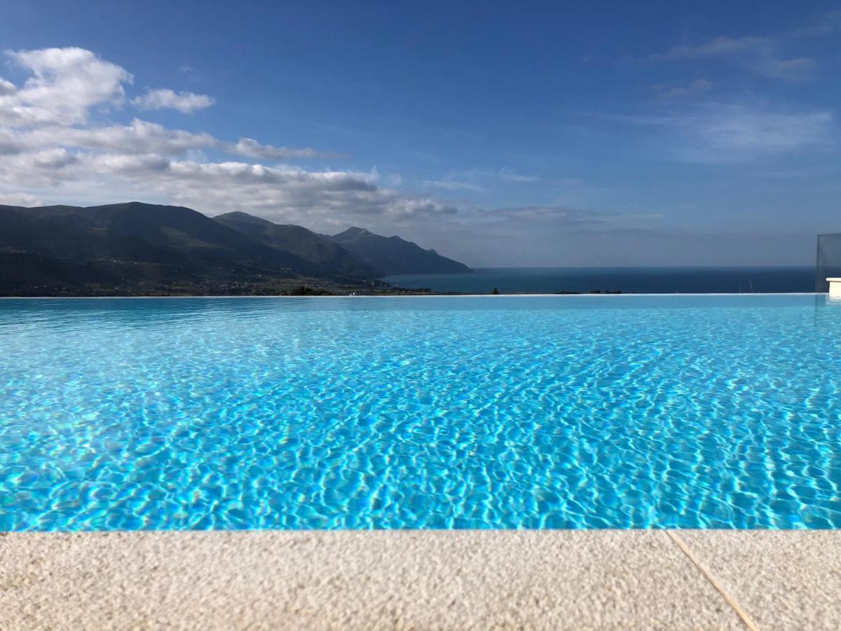 Villa Mirascopello Castellammare del Golfo Bagian luar foto