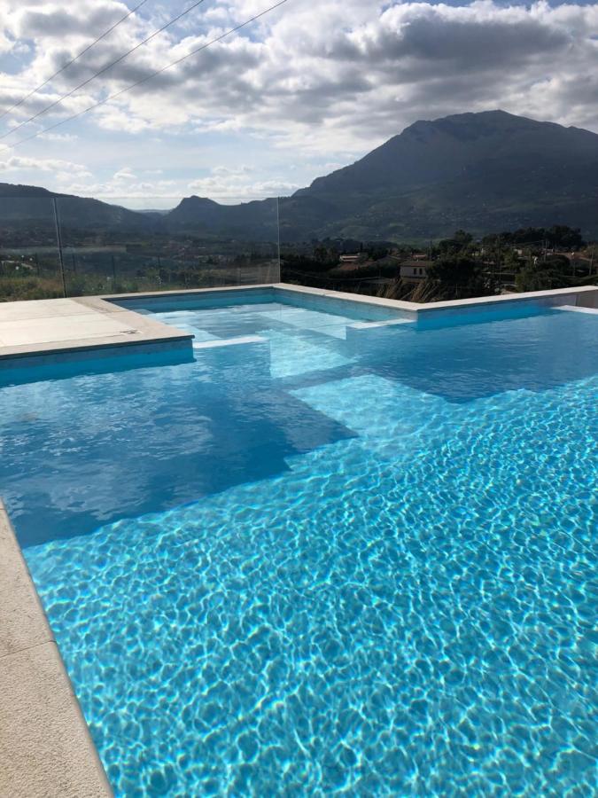 Villa Mirascopello Castellammare del Golfo Bagian luar foto